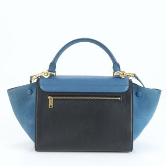 Celine Trapeze Leather Shoulder Bag Gold - Picture 3 of 8